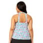 Plus Size Leilani Kaia Cove Abstract H-Back Tankini Swim Top - image 2