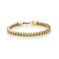Mens Lynx Gold-Tone Plated Foxtail Chain Necklace & Bracelet Set - image 3
