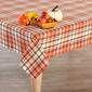 Small Plaid Brown/Orange/Yellow Tablecloth - image 1
