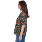 Womens Ruby Rd. Game of Luxe Elbow Sleeve Floral Vines Blouse - image 4