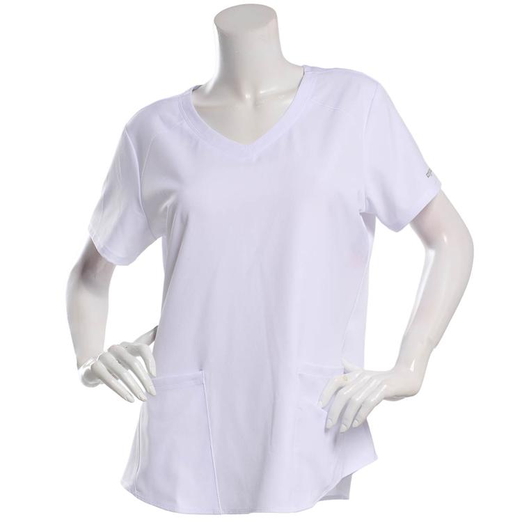 Womens Skechers Short Sleeve V-Neck Scrub Top with 3 Pockets
