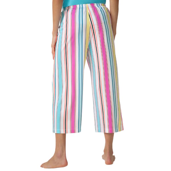 Womens HUE® Sea Bright Stripe Printed Capri
