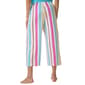 Womens HUE® Sea Bright Stripe Printed Capri - image 3