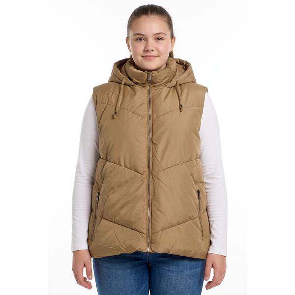 Juniors Plus Snobbish Hedda Woven Vest With Hood - image 