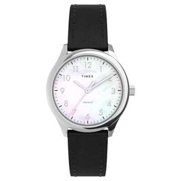 Mens Timex Silver-Tone Mother of Pearl Watch TW2W15900JT