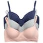 Womens Nautica 3pk. Seamless Hidden Underwire Bra - NT2581-3PKAD - image 2