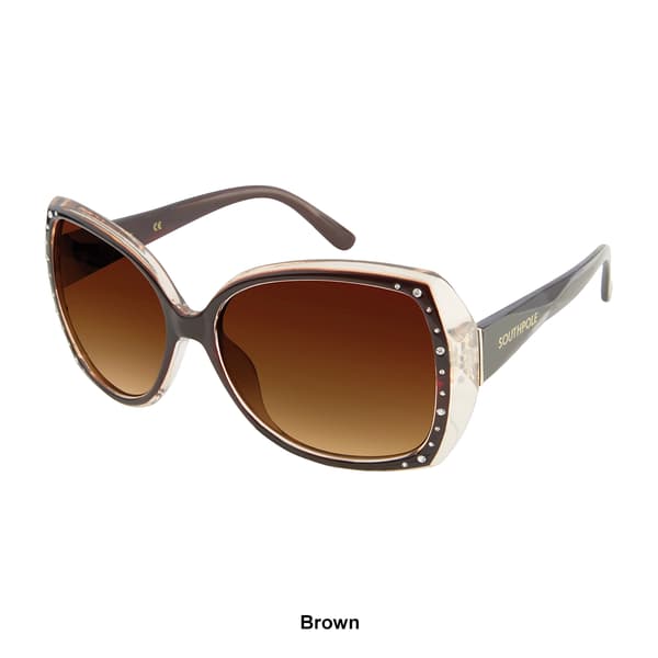 Womens SOUTHPOLE Side Embellished Sunglasses