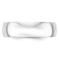 Mens Endless Affection™ White Gold 6mm Wedding Band - image 3