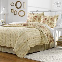Greenland Home Fashions™ Antique Rose Ecru Quilt Set
