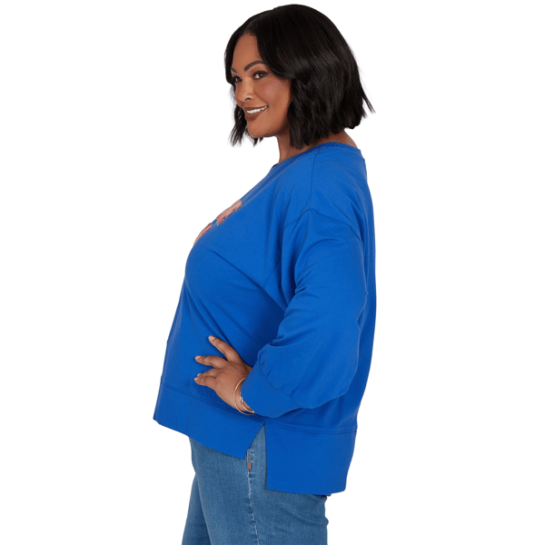 Plus Size Ruby Rd. Game of Luxe Game Day Graphic Terry Sweatshirt