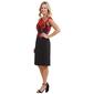 Womens Connected Apparel Sleeveless Color Block Sheath Dress - image 4