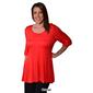 Plus Size 24/7 Comfort Apparel Elbow Sleeve Tunic - image 5