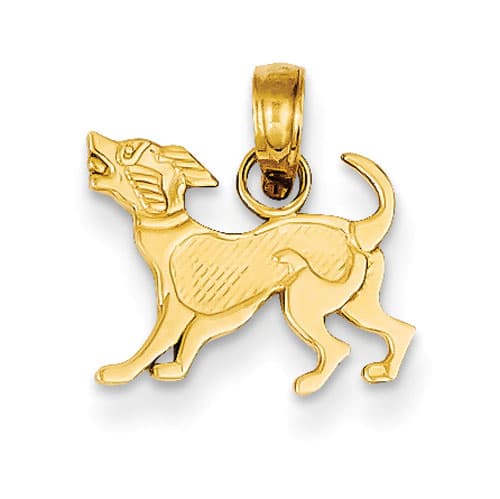 Gold Classics(tm) 14kt. Gold Dog Pendant - image 