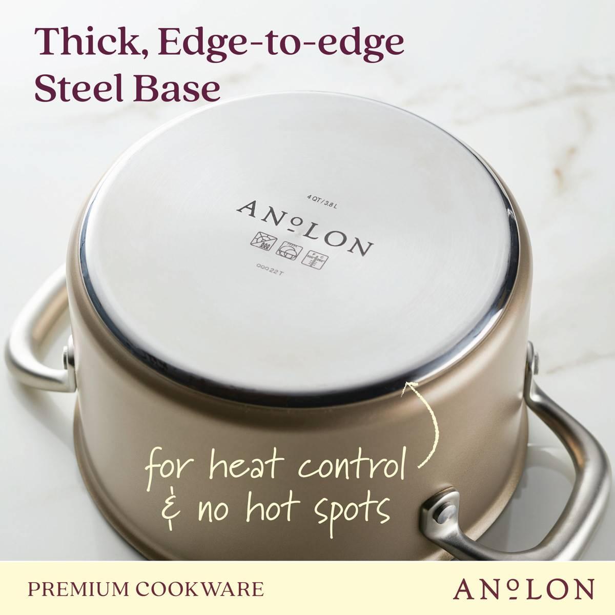 Anolon® Ascend Hard Anodized Nonstick Saucepot with Lid - 4-Quart
