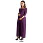 Womens 24/7 Comfort Apparel Off-Shoulder Maternity Maxi Dress - image 4