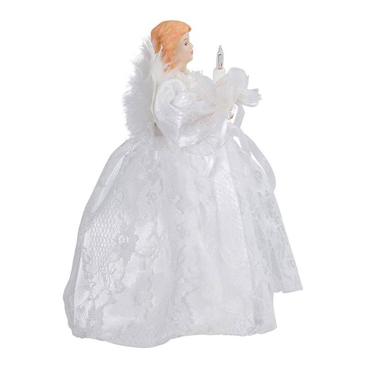 Kurt Adler 10-Light 9in. White Angel Treetop