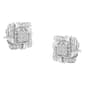 Haus of Brilliance Sterling Silver 1/2ctw. Diamond Stud Earrings - image 1
