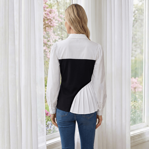 Womens Nanette Lepore Pleated Two In One Blouse