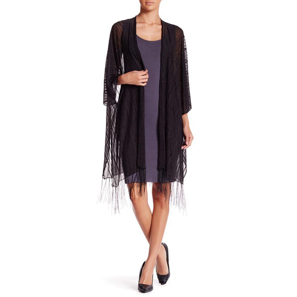 Womens Jessica McClintock Solid Slinky Kimono