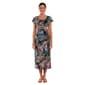 Womens Connected Apparel Short Sleeve Tropical Midi Sarong Dress - image 1