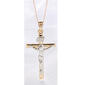 Gold Classics&#40;tm&#41; 14kt. Two-Tone INRI Crucifix Necklace - image 1