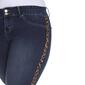 Plus Size White Mark&#174; Cheetah Panel Denim Jeans - image 4