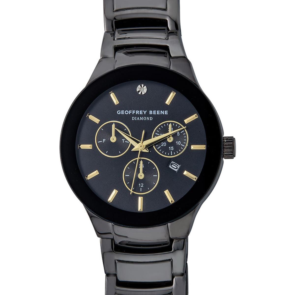 Mens Geoffrey Beene® DiamondBracelet Watch - GBA0020GU