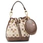 Anne Klein Graphic Tile Small Bucket Bag - Mink - image 1