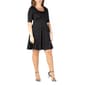Plus Size 24/7 Comfort Apparel Elbow Sleeve A-Line Dress - image 2