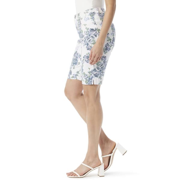 Womens Gloria Vanderbilt Amanda Rose Floral Bermuda Shorts