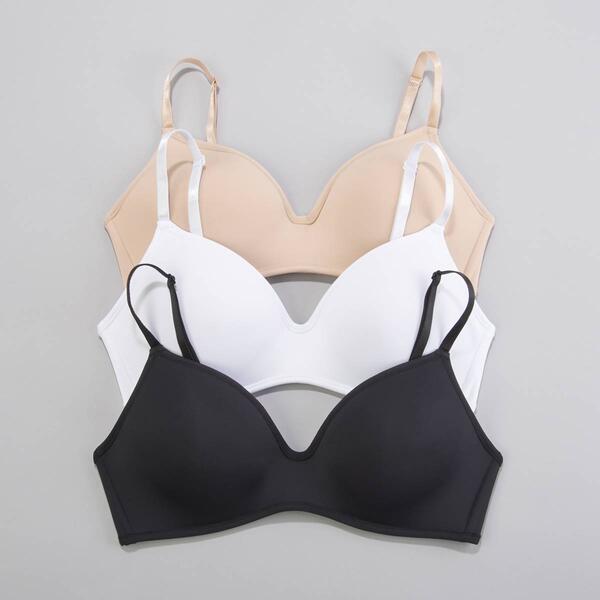 Womens Rene Rofe 3pk. Weekender Wire-Free Bra B26009H3-BLWN - image 