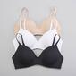 Womens Rene Rofe 3pk. Weekender Wire-Free Bra B26009H3-BLWN - image 1