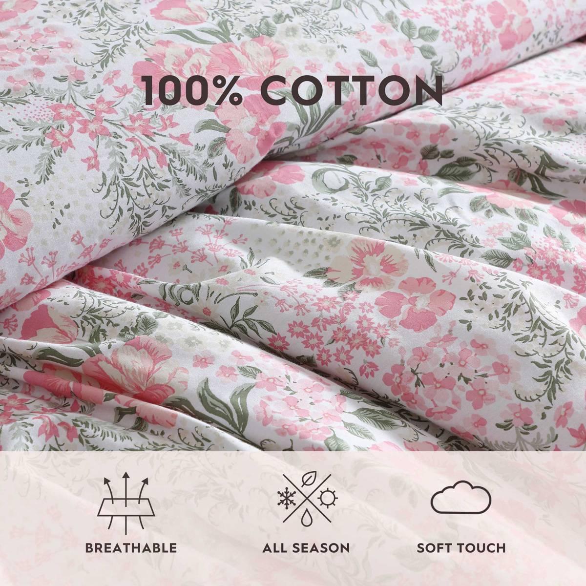 Laura Ashley Heather Garden Cotton Comforter Set