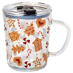 Home Essentials Peppermint Mug with Round Lid