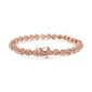 Haus of Brilliance Rose Gold over Silver Diamond Tennis Bracelet - image 2