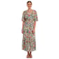 Womens Madison Hudson Fruit Lace V-Neck Midi Dress - image 1