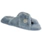 Womens Jessica Simpson Embellished Plush Crossband Slippers - image 1