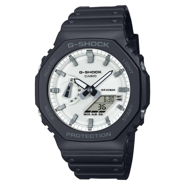 Mens G-Shock Analog-Digital White Dial Slim Watch - GA2100WD-1A - image 