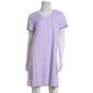 Womens Emily & Jane Short Sleeve V-Neck Floral Nightshirt - image 1