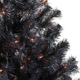 Northlight Seasonal 4ft. Orange Light Artificial Halloween Tree