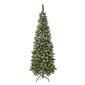 National Tree 6ft. Oakley Hills Snow Slim Pre-Lit Christmas Tree - image 1