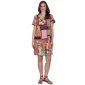 Womens Ruby Rd. Sedona Escape Tropical Patchwork Shift Dress - image 1