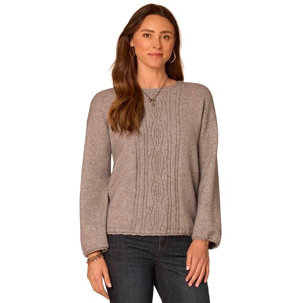 Womens Democracy Long Bell Sleeve Twisted Round Neck Placement C - image 