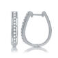 Diamond Classics&#8482; 1/2ctw. Diamond Sterling Silver Hoop Earrings - image 3