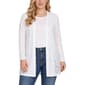 Plus Size NY Collection Long Sleeve Solid Hacci With Lace Panel - image 1
