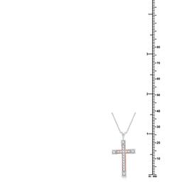 Nova Star® Lab Grown Diamond Two-Tone Cross Pendant