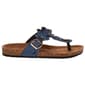 Womens Love 83 Floral Denim Thong Sandals - image 3