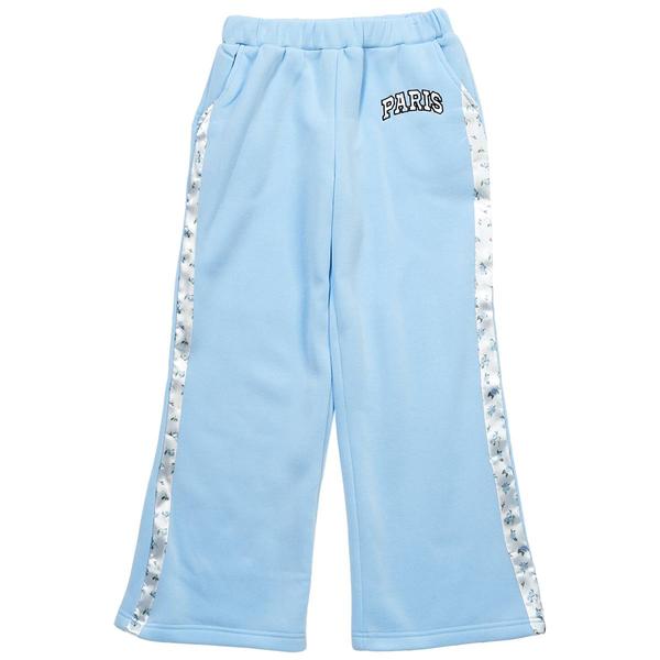 Girls (7-16) Jolie & Joy Floral Paris Trim Wide Leg Pants - image 
