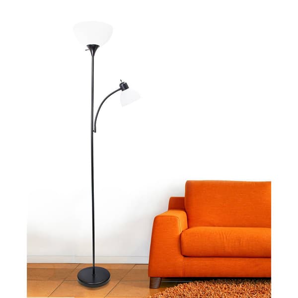 Simple Designs Floor Lamp with Reading Light