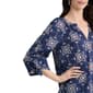 Womens Jones New York 3/4 Tie Sleeve Split Neck Medallion Blouse - image 4